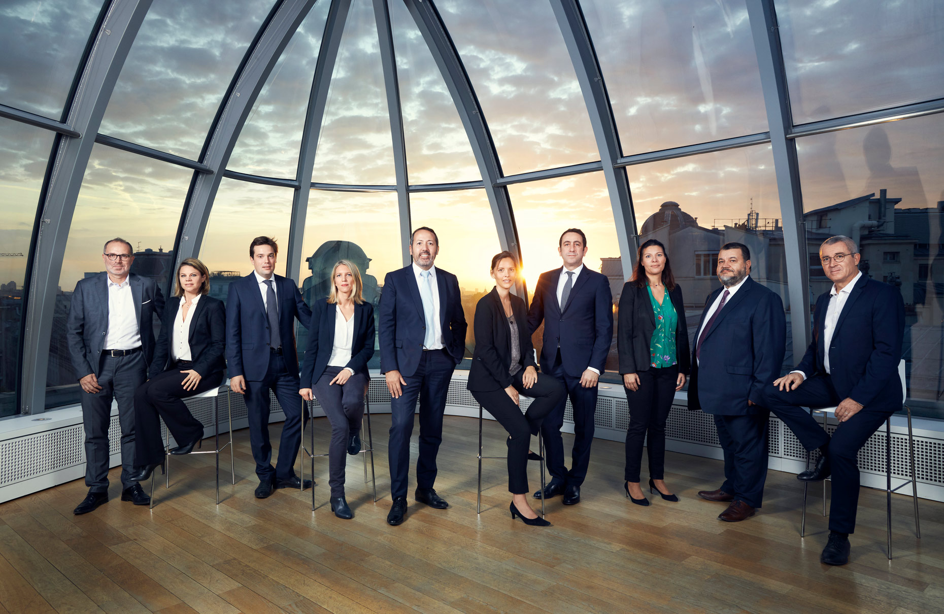 Business team portrait photography
