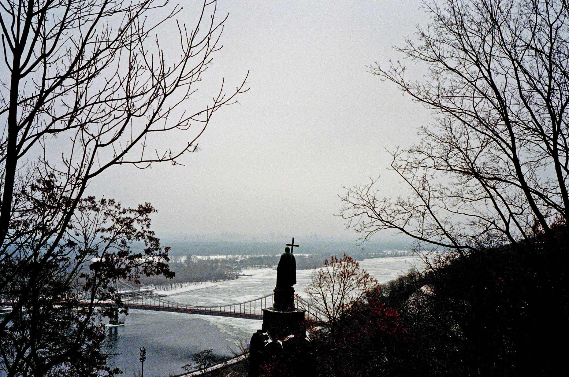Dnipro River from the Saint Volodymyr Statue, Ukraine