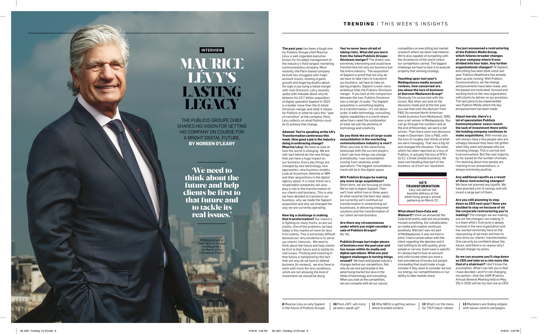 Maurice Levy - Adweek 